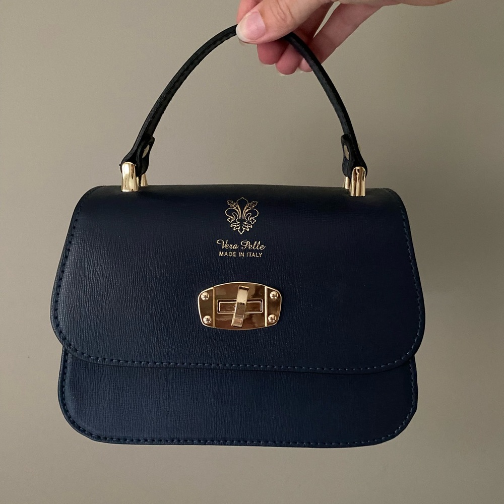 Small, Blue Purse by Vera Pelle